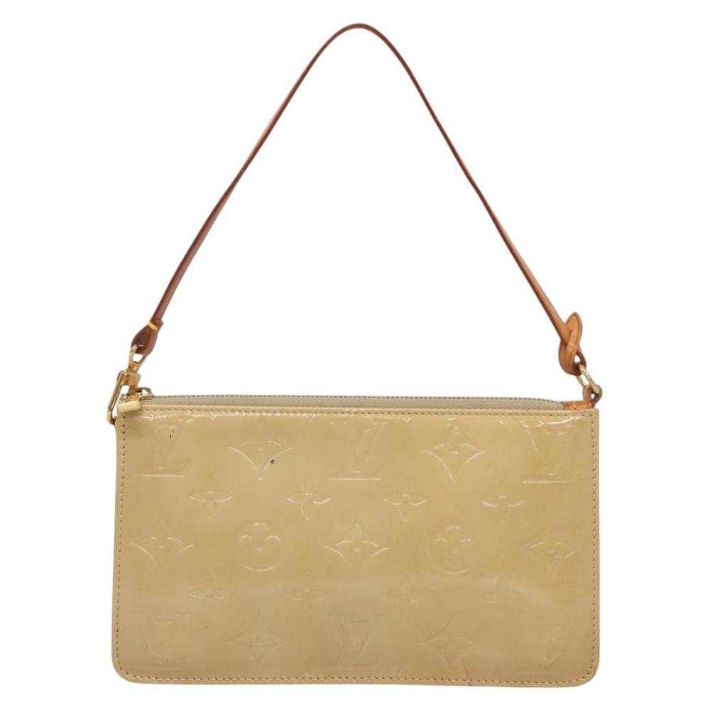 LOUIS VUITTON Monogram Vernis Lexington Pouch Beige M91010 LV Auth 136715 - Picture 2 of 16